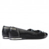 Ballerine donna 632 vernice nero combinato
