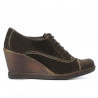 Scarpe casual donna 609 caffè velour