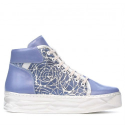 Stivaletti donna 3311 blu combinato