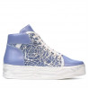 Stivaletti donna 3311 blu combinato