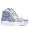 Stivaletti donna 3311 blu combinato