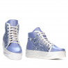 Stivaletti donna 3311 blu combinato