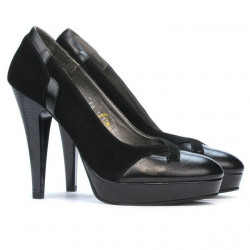 Scarpe eleganti donna 1092-1 nero antilope