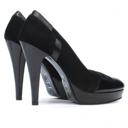 Scarpe eleganti donna 1092-1 nero antilope