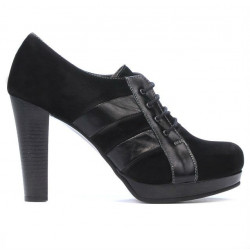 Scarpe eleganti donna 1211 nero antilope combinato