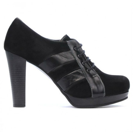 Scarpe eleganti donna 1211 nero antilope combinato