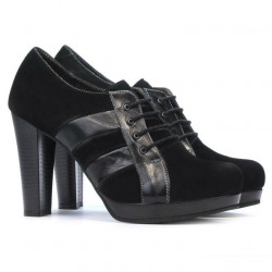 Scarpe eleganti donna 1211 nero antilope combinato