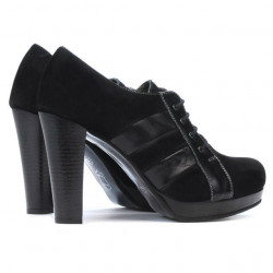 Scarpe eleganti donna 1211 nero antilope combinato