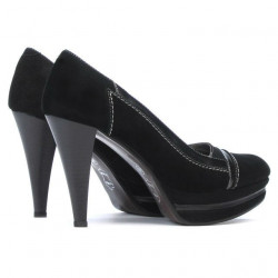 Scarpe eleganti donna 1094 nero antilope combinato