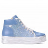 Stivaletti donna 3311 blu combinato 1