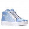 Stivaletti donna 3311 blu combinato 1
