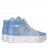 Stivaletti donna 3311 blu combinato 1