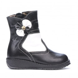 Stivaletti bambini piccoli 20c nero+bianco