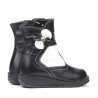 Stivaletti bambini piccoli 20c nero+bianco