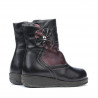 Stivali piccoli per bambini 20c nero+bordeaux