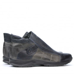 Stivaletti uomo 416m tuxon nero+grigio