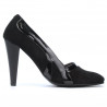 Scarpe eleganti donna 1208 antilope nero + vernice nero