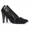 Scarpe eleganti donna 1208 antilope nero + vernice nero