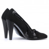 Scarpe eleganti donna 1208 antilope nero + vernice nero