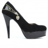 Scarpe eleganti donna 1201 nero antilope combinato