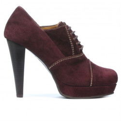 Scarpe eleganti donna 1091 bordeaux antilope
