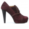 Scarpe eleganti donna 1091 bordeaux antilope
