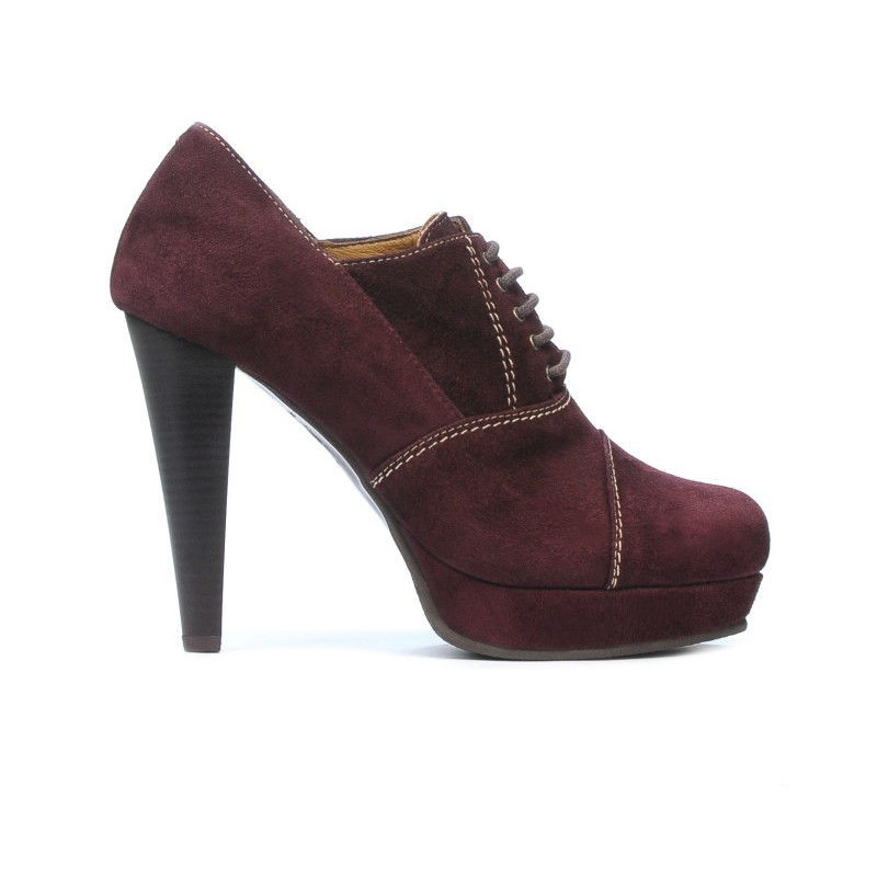 Scarpe eleganti donna 1091 bordeaux antilope
