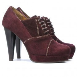 Scarpe eleganti donna 1091 bordeaux antilope