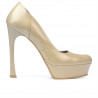 Scarpe eleganti donna 1212 vernice beige