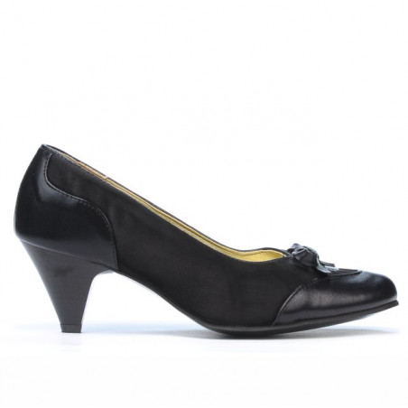 Scarpe eleganti donna 1064 nero+nero antilope