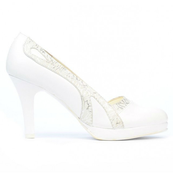 Scarpe eleganti donna 1208pl bianco combinato