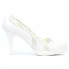 Scarpe eleganti donna 1208pl bianco combinato