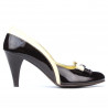 Scarpe eleganti da donna 1065 vernice bordeaux+beige