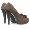 Scarpe eleganti donna 1095-1 capuccino antilope