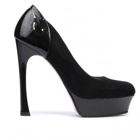 Scarpe eleganti donna 1212 nero antilope combinato
