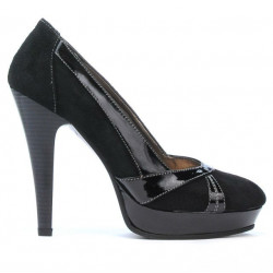 Scarpe eleganti donna 1206 nero antilope combinato