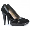 Scarpe eleganti donna 1206 nero antilope combinato