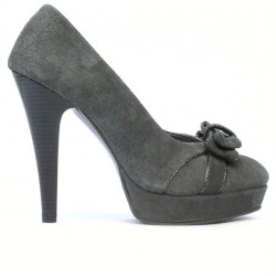 Scarpe eleganti donna 1095-1 grigio antilope combinato