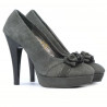Scarpe eleganti donna 1095-1 grigio antilope combinato