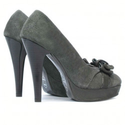 Scarpe eleganti donna 1095-1 grigio antilope combinato