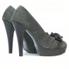 Scarpe eleganti donna 1095-1 grigio antilope combinato