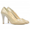 Scarpe eleganti donna 1218 vernice beige