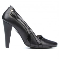Scarpe eleganti donna 1208 nero+vernice nero