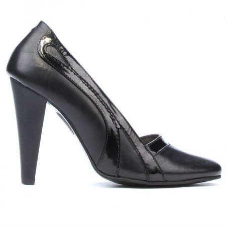 Scarpe eleganti donna 1208 nero+vernice nero