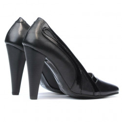 Scarpe eleganti donna 1208 nero+vernice nero