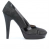 Scarpe eleganti da donna 1206 grigie antilope combinate