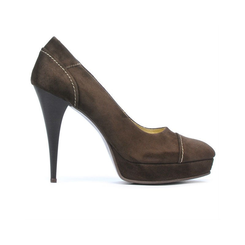 Scarpe eleganti donna 1082 marrone antilope