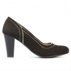 Scarpe eleganti da donna 1205 marrone antilope