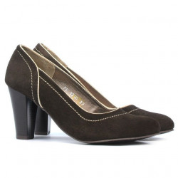 Scarpe eleganti da donna 1205 marrone antilope
