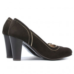 Scarpe eleganti da donna 1205 marrone antilope